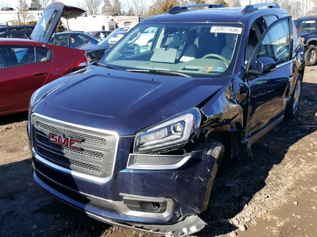 1GKKVSKD0HJ152506 - 2017 GMC ACADIA LIM BLUE photo 2