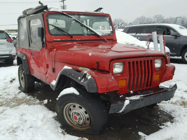 2J4FY19E2LJ528987 - 1990 JEEP WRANGLER / RED photo 2