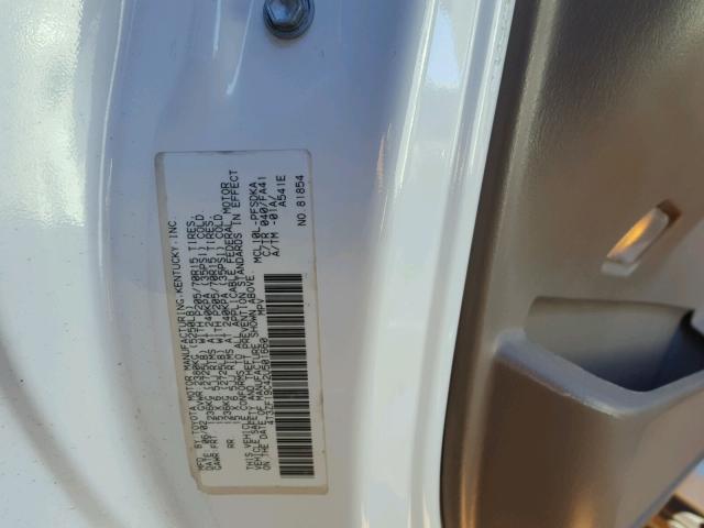 4T3ZF19C42U501660 - 2002 TOYOTA SIENNA CE WHITE photo 10