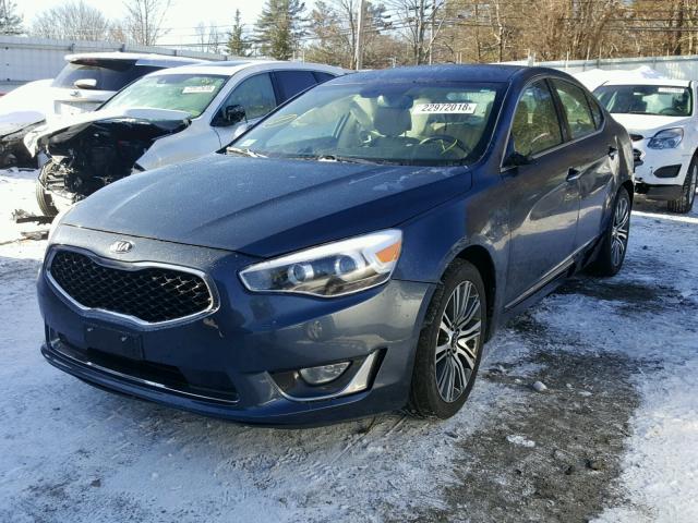 KNALN4D75E5134121 - 2014 KIA CADENZA PR BLUE photo 2