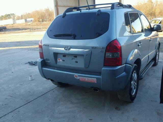 KM8JN12D68U758615 - 2008 HYUNDAI TUCSON SE BLUE photo 4