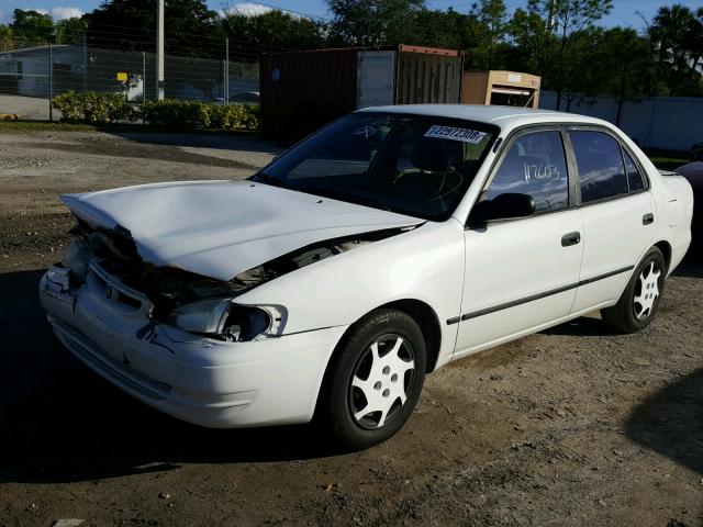 1NXBR12E2XZ216640 - 1999 TOYOTA COROLLA VE WHITE photo 2