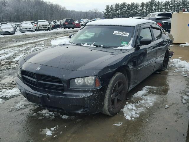 2B3KA43G48H181618 - 2008 DODGE CHARGER BLACK photo 2