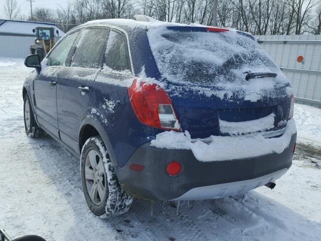 3GNFL2EKXDS513463 - 2013 CHEVROLET CAPTIVA LS BLUE photo 3