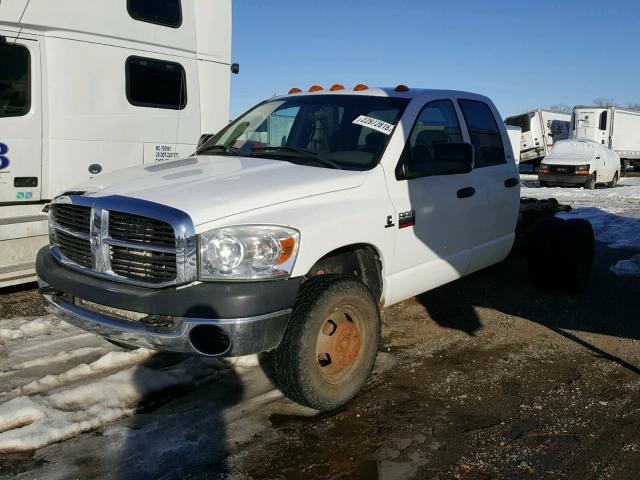 3D6WH48A18G194837 - 2008 DODGE RAM 3500 S WHITE photo 2