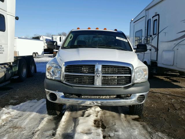 3D6WH48A18G194837 - 2008 DODGE RAM 3500 S WHITE photo 9