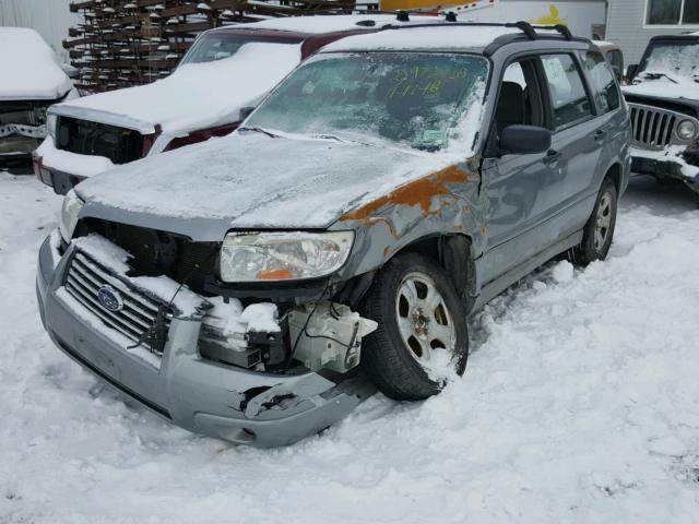 JF1SG63647H731698 - 2007 SUBARU FORESTER 2 GRAY photo 2