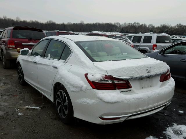 1HGCR2F78GA235402 - 2016 HONDA ACCORD EX WHITE photo 3