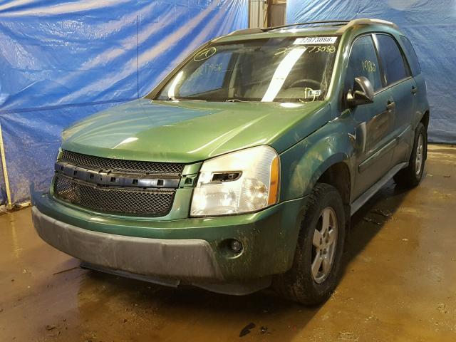 2CNDL23F856126511 - 2005 CHEVROLET EQUINOX LS GREEN photo 2