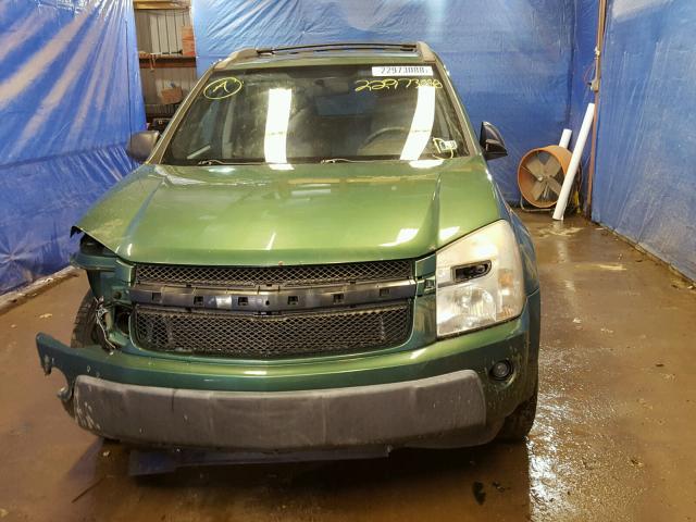 2CNDL23F856126511 - 2005 CHEVROLET EQUINOX LS GREEN photo 9