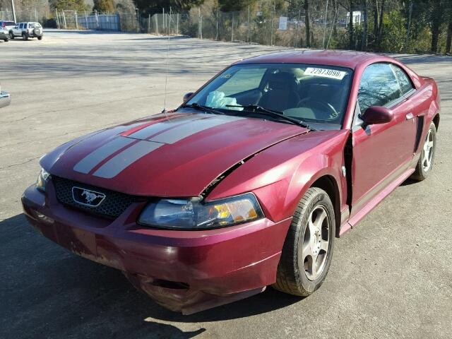 1FAFP40454F122653 - 2004 FORD MUSTANG BURGUNDY photo 2