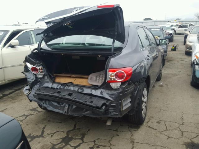 2T1BU4EE1DC969116 - 2013 TOYOTA COROLLA BA CHARCOAL photo 4