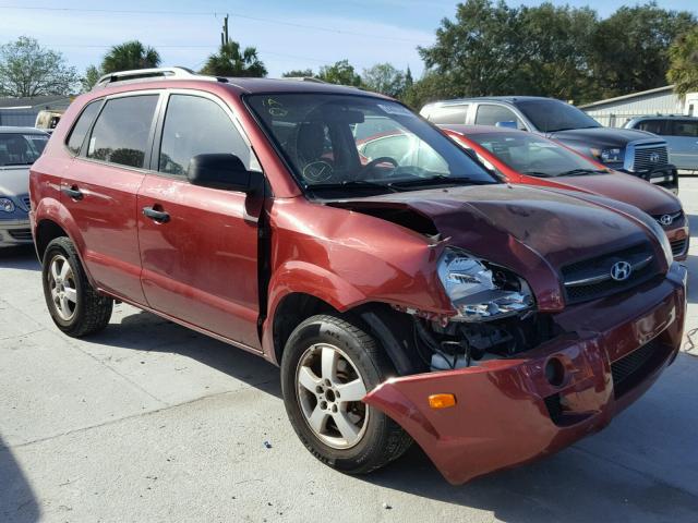 KM8JM12B57U497008 - 2007 HYUNDAI TUCSON GLS RED photo 1