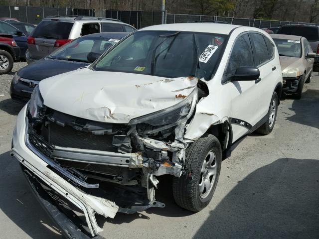 5J6RM4H30FL021479 - 2015 HONDA CR-V LX WHITE photo 2