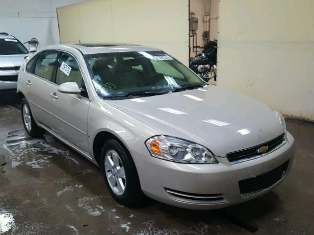 2G1WT58K089238042 - 2008 CHEVROLET IMPALA LT TAN photo 1