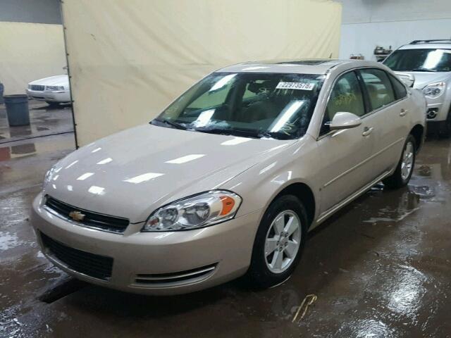 2G1WT58K089238042 - 2008 CHEVROLET IMPALA LT TAN photo 2