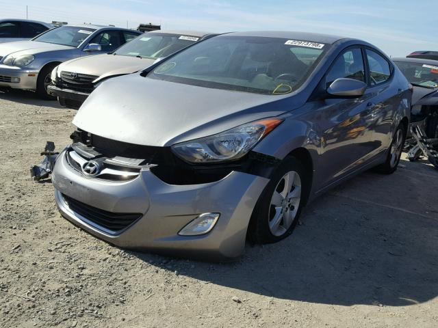 KMHDH4AE6CU356912 - 2012 HYUNDAI ELANTRA GL GRAY photo 2