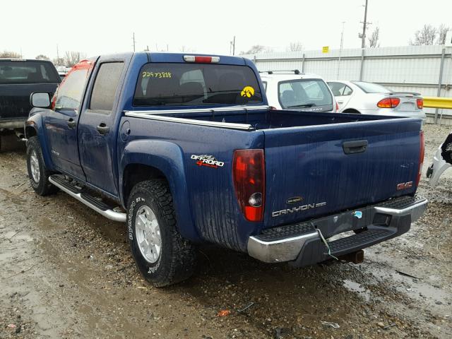 1GTDT136258149470 - 2005 GMC CANYON BLUE photo 3