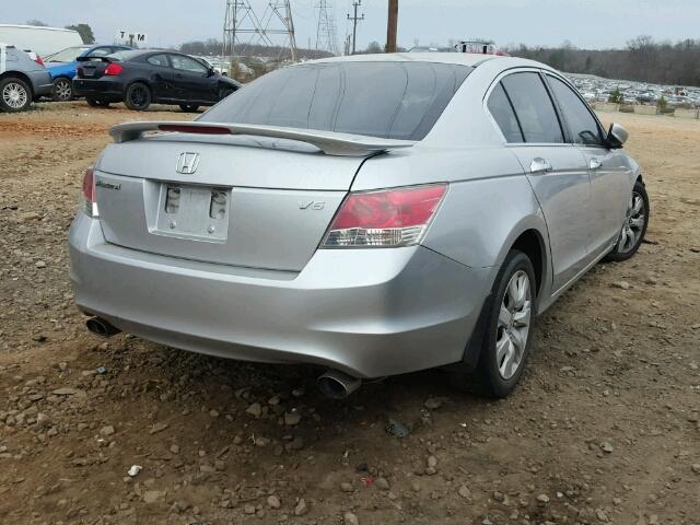 1HGCP36719A020328 - 2009 HONDA ACCORD EX SILVER photo 4