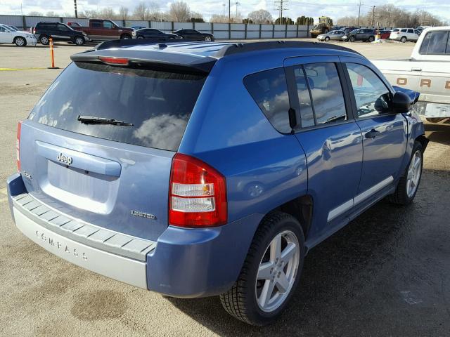 1J8FF57W17D383295 - 2007 JEEP COMPASS LI BLUE photo 4