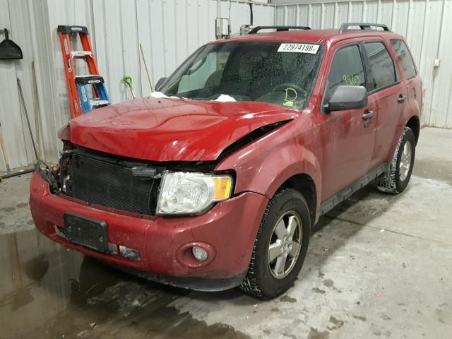 1FMCU0DG9BKC18109 - 2011 FORD ESCAPE XLT MAROON photo 2