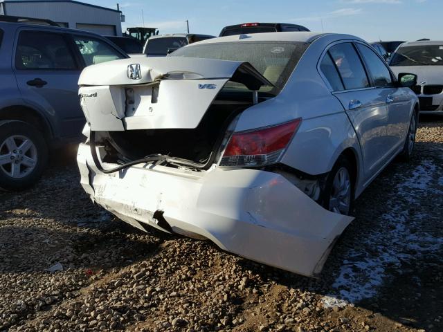 1HGCP36869A031818 - 2009 HONDA ACCORD EXL WHITE photo 4