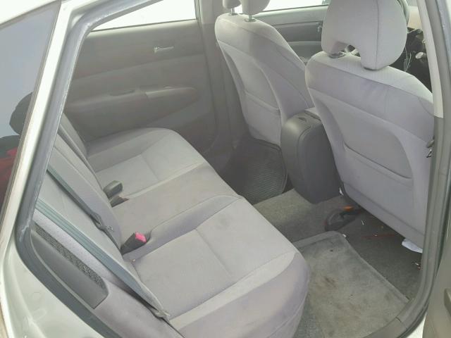 JTDKB22UX40103639 - 2004 TOYOTA PRIUS ვერცხლისფერი ფოტო 6
