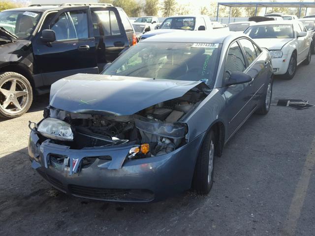 1G2ZF55B264280104 - 2006 PONTIAC G6 SE BLUE photo 2