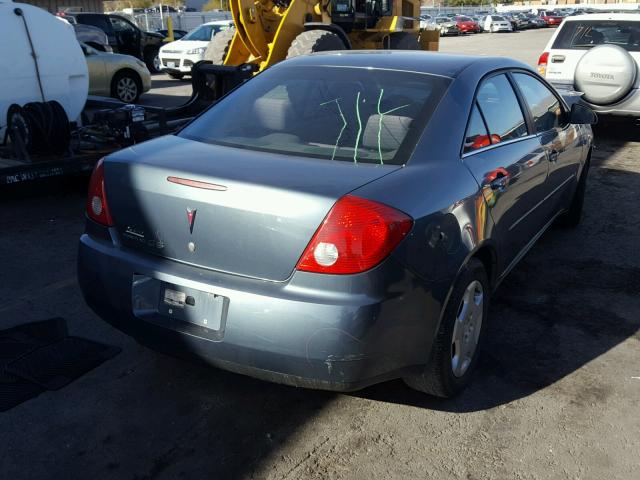 1G2ZF55B264280104 - 2006 PONTIAC G6 SE BLUE photo 4