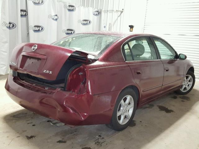 1N4AL11D75C314890 - 2005 NISSAN ALTIMA S BURGUNDY photo 4