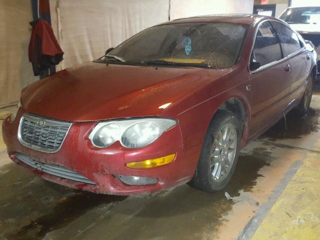 2C3AE66G82H142600 - 2002 CHRYSLER 300M RED photo 2