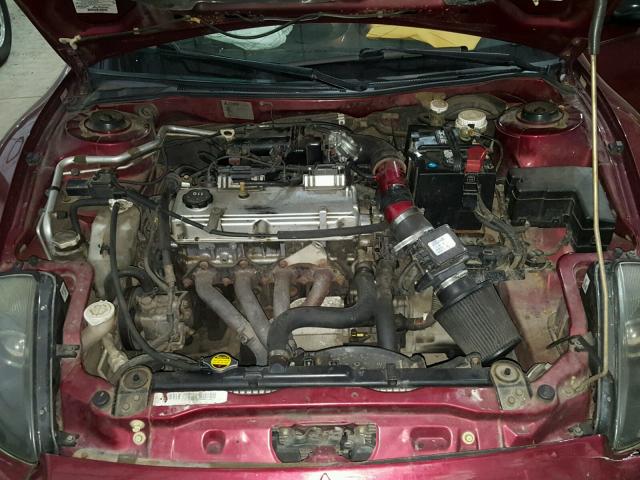 4A3AC44G5YE039172 - 2000 MITSUBISHI ECLIPSE GS RED photo 7