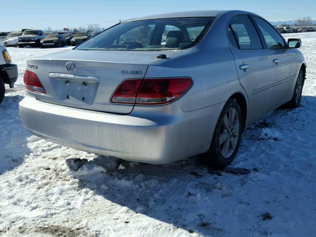 JTHBA30GX55093056 - 2005 LEXUS ES 330 SILVER photo 4