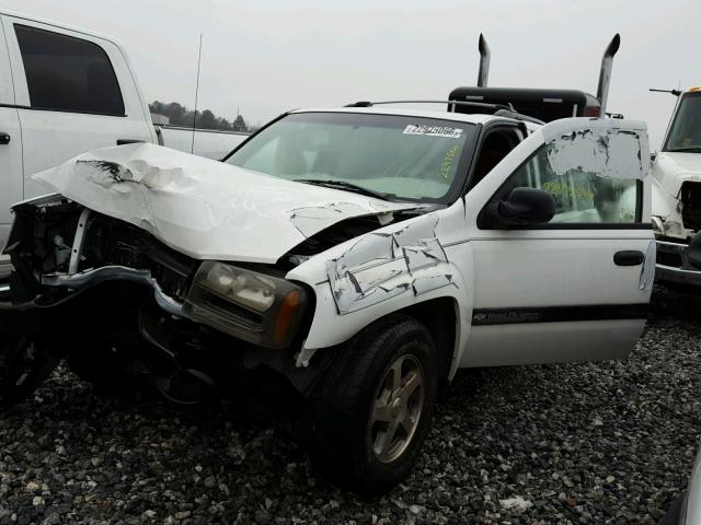 1GNDS13S842130723 - 2004 CHEVROLET TRAILBLAZE WHITE photo 2