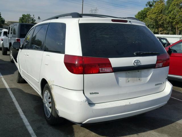 5TDZA23C55S301874 - 2005 TOYOTA SIENNA CE WHITE photo 3