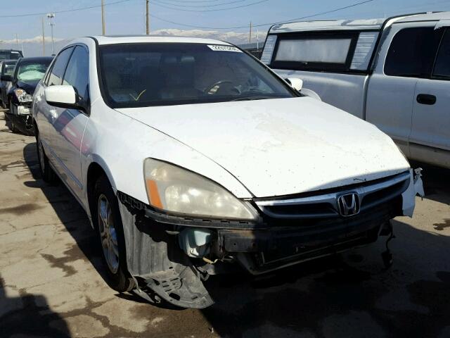 1HGCM56826A018824 - 2006 HONDA ACCORD EX WHITE photo 1