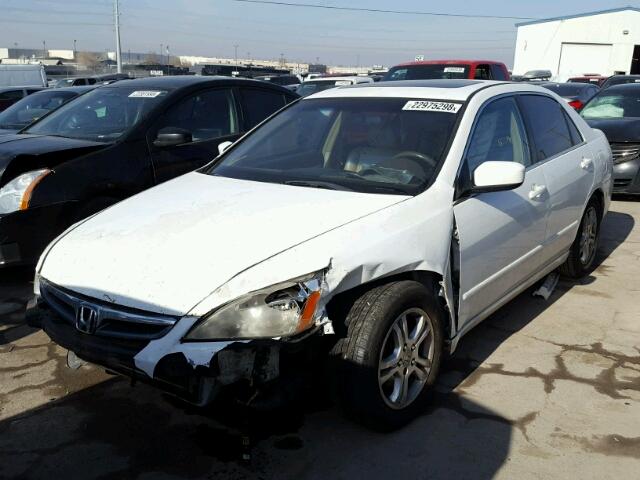 1HGCM56826A018824 - 2006 HONDA ACCORD EX WHITE photo 2