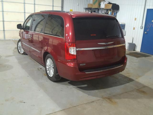 2C4RC1CG0DR536181 - 2013 CHRYSLER TOWN & COU RED photo 3