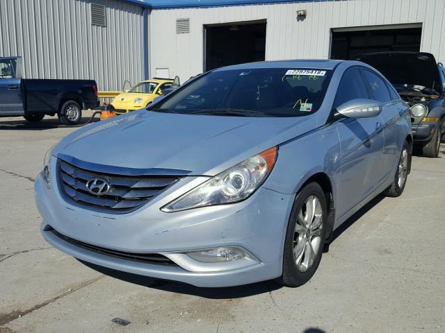 5NPEC4AC4BH287054 - 2011 HYUNDAI SONATA SE BLUE photo 2