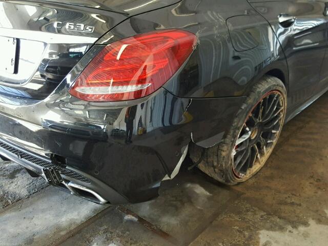 55SWF8HB2FU079502 - 2015 MERCEDES-BENZ C 63 AMG-S BLACK photo 9