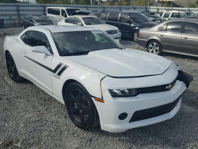 2G1FD1E38F9239262 - 2015 CHEVROLET CAMARO LT WHITE photo 1