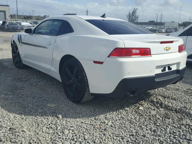 2G1FD1E38F9239262 - 2015 CHEVROLET CAMARO LT WHITE photo 3