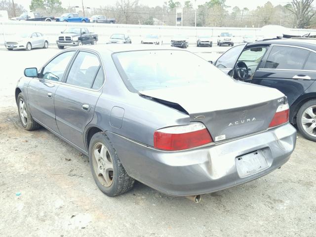 19UUA56642A012416 - 2002 ACURA 3.2TL CHARCOAL photo 3