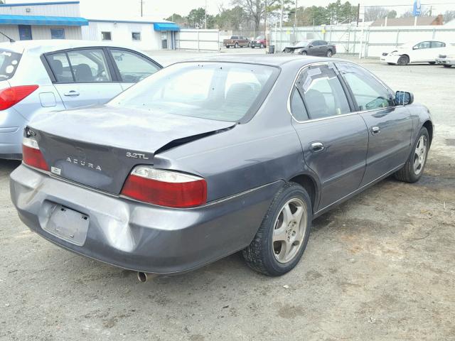 19UUA56642A012416 - 2002 ACURA 3.2TL CHARCOAL photo 4