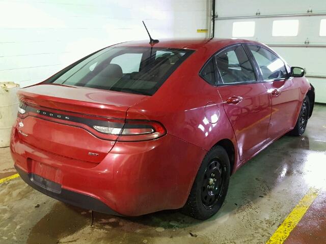 1C3CDFBA8DD314881 - 2013 DODGE DART SXT RED photo 4