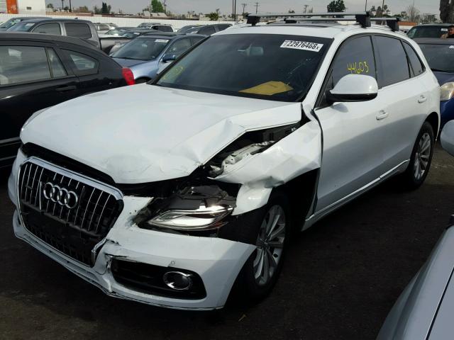 WA1LFAFP3EA105424 - 2014 AUDI Q5 PREMIUM WHITE photo 2