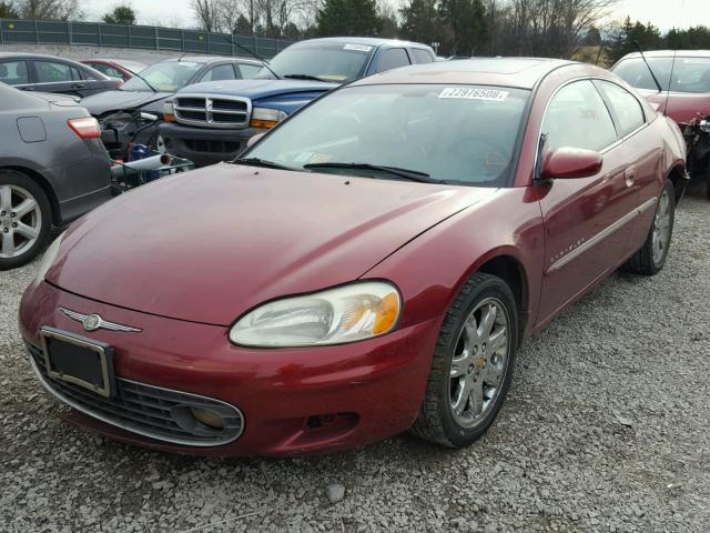 4C3AG52H51E120254 - 2001 CHRYSLER SEBRING LX MAROON photo 2