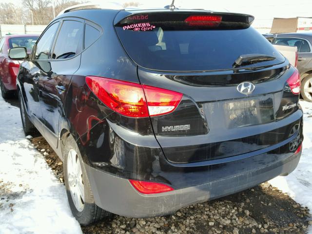 KM8JU3AC7DU757085 - 2013 HYUNDAI TUCSON GLS BLACK photo 3