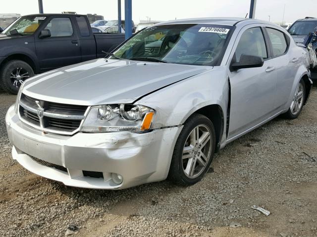 1B3LC56B29N540641 - 2009 DODGE AVENGER SX SILVER photo 2