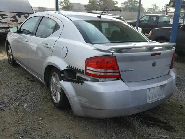 1B3LC56B29N540641 - 2009 DODGE AVENGER SX SILVER photo 3